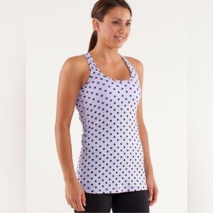 Lululemon Athletica Cool Racerback High Noon Dot Lilac/Black